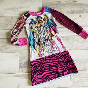 Custom Upcycle DC Comics T-Shirt Dress OOAK Sz S